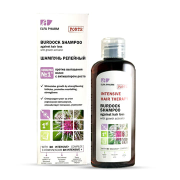 Natural Burdock Shampoo for Hair Treatment Against Hair Loss, 200 ml / 6.76 fl.oz – With Growth Activator, Strengthens Hair Follicles, Reduces Hair Loss